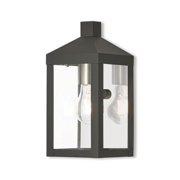 Livex Lighting Nyack 1 Light Black Outdoor Wall Lantern 20581-04 - main